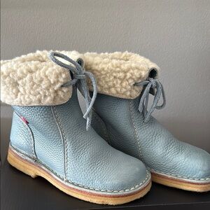 Duck feet Winter Blue Wool-lined Boots